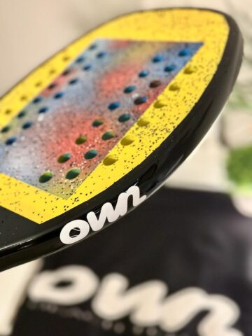 Own Full Carbon 22mm-Pre-Designed Racket + OwnBT Grit Treatment + OwnBT 2-in-1 Bag/Towel